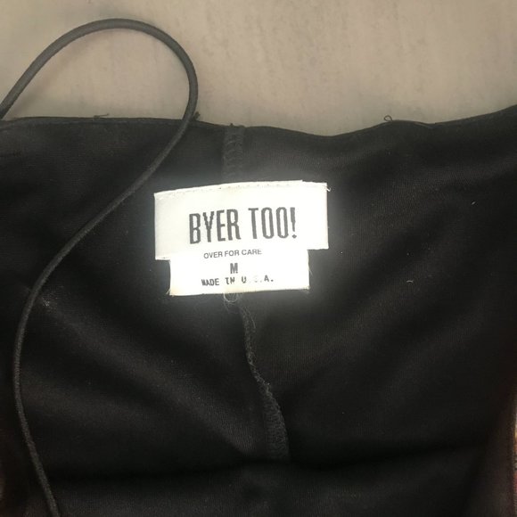 Vintage Byer Too! Mesh Paisley Floral Midi Slip Dress Medium - Picture 8 of 11